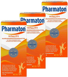 Pharmaton Vitality Tabletten mit Ginseng G115 sowie Vitaminen und Mineralstoffen 300 Stück – Bild 1 von 2