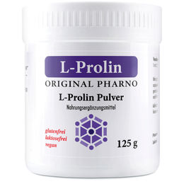 Pharno L-Prolin Pulver 125 g – Pures L-Prolin, vegan, ohne Zusatzstoffe, geschmacksneutral – Bild 1 von 4