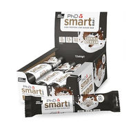 Produktbild von PHD Smart Protein Riegel Cookies & Cream zuckerarm 12 x 64g