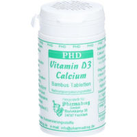Produktbild von PHD Vitamin D3 Calcium Bambus Tabletten