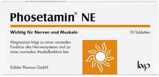 Phosetamin NE Tabletten mit Elektrolyten und Ei-Lecithin, 10 Stück, glutenfrei, laktosefrei und vegetarisch – Bild 1 von 2