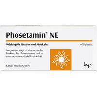 Produktbild von Phosetamin NE Tabletten mit Elektrolyten und Ei-Lecithin, 10 Stück, glutenfrei, laktosefrei und vegetarisch