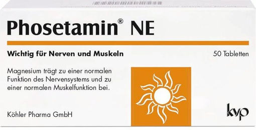 Phosetamin NE Tabletten mit Elektrolyten und Ei-Lecithin, Magnesium, Kalium und Calcium, vegetarisch, glutenfrei, laktosefrei, hefefrei, 50 Stück – Bild 1 von 3