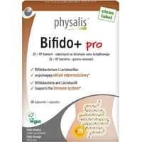 Produktbild von Physalis Bifido+ Pro Kapseln zur Unterstützung der Darmflora vegan 30 Stück