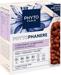 Phyto Phytophanere Kapseln Duo Haare und Nägel mit Zink Biotin und Selen laktosefrei 240 Kapseln – Bild 1 von 1