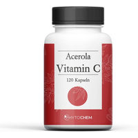 Produktbild von Phytochem Acerola Vitamin C Kapseln vegan mit Hagebutte 120 Stück