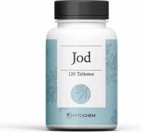 Phytochem Jod Tabletten mit Kelp Braunalge vegan ohne Zusatzstoffe 120 Stück – Bild 1 von 1
