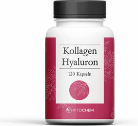 Phytochem Kollagen und Hyaluron Kapseln mit Rinderkollagen ohne Zusatzstoffe 60 Kapseln – Bild 1 von 1