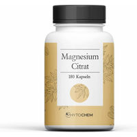 Produktbild von Phytochem Magnesium Citrat Kapseln vegan ohne Zusatzstoffe 180 Stück