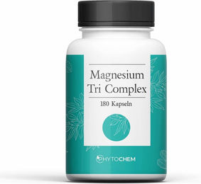 Phytochem Magnesium Tri Complex Kapseln vegan ohne Zusatzstoffe 180 Stück – Bild 1 von 1
