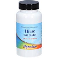 Produktbild von Phytochem Nutrition Hirse & Biotin Komplex Tabletten vegan ohne Zusatzstoffe 180 Stück