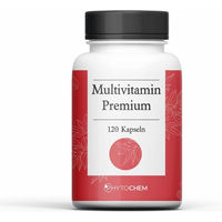 Produktbild von Phytochem Nutrition Multivitamin Kapseln mit Zink, Biotin und Selen, vegan und ohne Zusatzstoffe für Sportler, 120 Kapseln