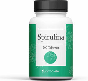 Phytochem Spirulina Tabletten vegan glutenfrei und laktosefrei ohne Zusatzstoffe – Bild 1 von 1