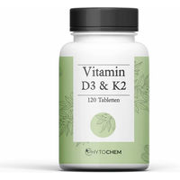 Produktbild von Phytochem Vitamin D3 + K2 Tabletten vegan 120 Stück
