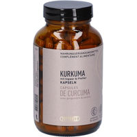 Produktbild von PHYTOMED Kurkuma mit Ingwer und Pfeffer Kapseln Bio Vegan 180 Stück