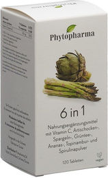 Phytopharma 6 in 1 Superfood-Mischung Tabletten vegan laktosefrei glutenfrei 120 Stück – Bild 1 von 1