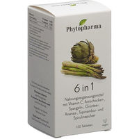 Produktbild von Phytopharma 6 in 1 Superfood-Mischung Tabletten vegan laktosefrei glutenfrei 120 Stück