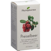 Produktbild von PHYTOPHARMA Preiselbeeren Tabletten vegan laktosefrei glutenfrei