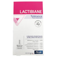 Produktbild von PiLeJe Lactibiane Tolerance Probiotikum Kapseln für Erwachsene und Kinder 30 Stück