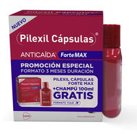 Produktbild von Pilexil Forte Max Set mit Kapseln und Shampoo für Männer und Frauen glutenfrei und laktosefrei