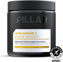 Pillar Performance Ultra Immune C Tropical Pulver mit Ascorbinsäure zuckerfrei für Erwachsene und Sportler – Bild 1 von 4