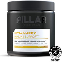 Produktbild von Pillar Performance Ultra Immune C Tropical Pulver mit Ascorbinsäure zuckerfrei für Erwachsene und Sportler