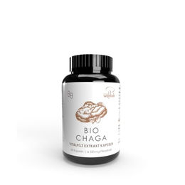 Pilze Wohlrab Bio Chaga Pilz Extrakt Kapseln mit Vitamin C, vegan und glutenfrei, 60 Stück – Bild 1 von 1