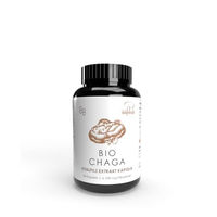 Produktbild von Pilze Wohlrab Bio Chaga Pilz Extrakt Kapseln mit Vitamin C, vegan und glutenfrei, 60 Stück