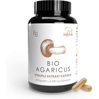 Produktbild von PILZEWOHLRAB Agaricus blazei Bio Extrakt Kapseln vegan und glutenfrei