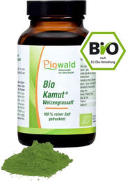 Piowald BIO Kamut Weizengrassaft Pulver glutenfrei vegan – Bild 1 von 1