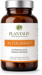 PlantaVis AltersKraft Astragalus und Panax Kapseln vegan ohne Zusatzstoffe 120 Stück – Bild 1 von 2