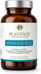 PlantaVis MännerHeld Prosta Kapseln mit Brennnessel vegan ohne Zusatzstoffe 120 Stück – Bild 1 von 2