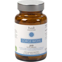 Produktbild von PlantaVis Sorge Wohl Jod mit Kelp Braunalge Kapseln ohne Gelatine für Erwachsene 60 Stück