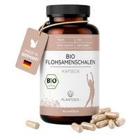 Produktbild von PlantDEA Bio Flohsamenschalen Kapseln vegan 180 Stück ohne Zusatzstoffe