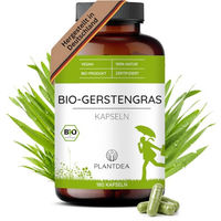 Produktbild von PlantDEA Bio Gerstengras Kapseln vegan mit 3000 mg Tagesdosis 180 Stück