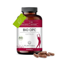 Produktbild von PlantDEA Bio OPC Kapseln hochdosiert mit 500 mg pro Portion vegan und ohne Zusatzstoffe 60 Kapseln