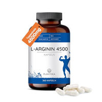 Produktbild von PlantDEA L-Arginin hochdosiert 4500 mg Kapseln 360 Stück vegan ohne Zusatzstoffe