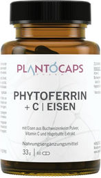 plantoCAPS PHYTOFERRIN +C Eisen Pur Vegan Kapseln 60 Stück – Bild 1 von 1