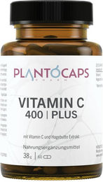 plantoCAPS Vitamin C 400 Pur Plus Kapseln mit Calciumascorbat 60 Stück – Bild 1 von 1