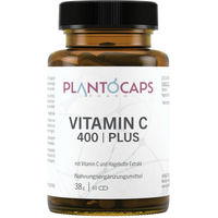 Produktbild von plantoCAPS Vitamin C 400 Pur Plus Kapseln mit Calciumascorbat 60 Stück