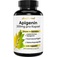 Produktbild von plantomol Apigenin Kapseln mit Kamille-Extrakt und Piperin 200 mg 120 Stück