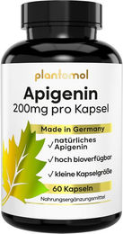 plantomol Apigenin Kapseln mit Kamille-Extrakt und Piperin 200 mg – Bild 1 von 2