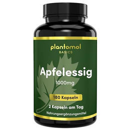 plantomol Basics Apfelessig Kapseln ohne Zusatzstoffe 180 Stück – Bild 1 von 3