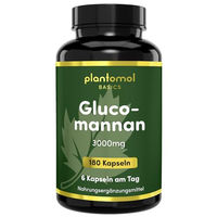 Produktbild von plantomol Basics Glucomannan Kapseln ohne Zusatzstoffe 180 Stück