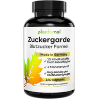 Produktbild von plantomol Blutzucker Kapseln mit Kurkuma Zimt Olivenblatt OPC Bittermelone und Chrom 180 Kapseln