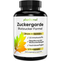 Produktbild von plantomol Blutzucker Kapseln mit Kurkuma Zimt Olivenblatt OPC Bittermelone und Chrom 270 Stück