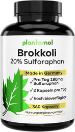 plantomol Brokkoli Kapseln mit 90 mg Sulforaphan pro Kapsel 360 Stück – Bild 1 von 2