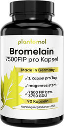 plantomol Bromelain Kapseln mit 7500 GDU pro Kapsel aus Ananas-Extrakt – Bild 1 von 2