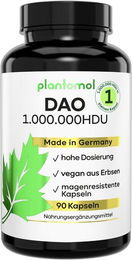 plantomol DAO Kapseln vegan mit 1.000.000 HDU DAO-Enzym aus Erbsen – Bild 1 von 3
