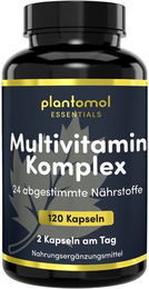 plantomol Essentials Multivitamin Kapseln mit 24 Vitaminen und Mineralstoffen vegan ohne Zusatzstoffe – Bild 1 von 3
